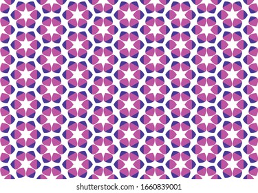 Vector abstract geometric seamless pattern, background texture. In purple, violet and white colors.