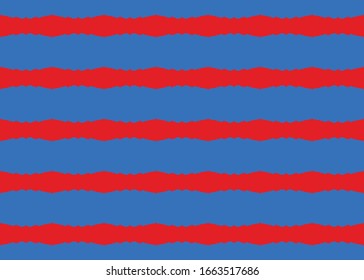 Vector abstract geometric seamless pattern. Background texture. In blue and red colors.