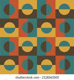 vector Abstract geometric seamless pattern, Retro background