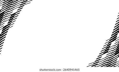 Vector abstract geometric seamless pattern with wave fading lines, tracks, halftone stripes. Extreme sport style illustration, urban art. Trendy monochrome graphic texture. Stylish sports pattern.