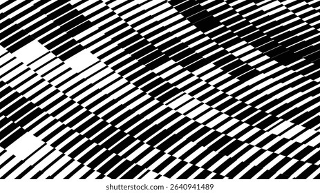 Vector abstract geometric seamless pattern with wave fading lines, tracks, halftone stripes. Extreme sport style illustration, urban art. Trendy monochrome graphic texture. Stylish sports pattern.