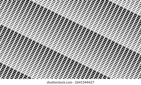 Vector abstract geometric seamless pattern with wave fading lines, tracks, halftone stripes. Extreme sport style illustration, urban art. Trendy monochrome graphic texture. Stylish sports pattern