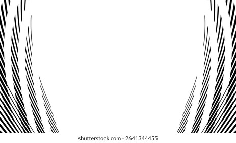 Vector abstract geometric seamless pattern with wave fading lines, tracks, halftone stripes. Extreme sport style illustration, urban art. Trendy monochrome graphic texture. Stylish sports pattern
