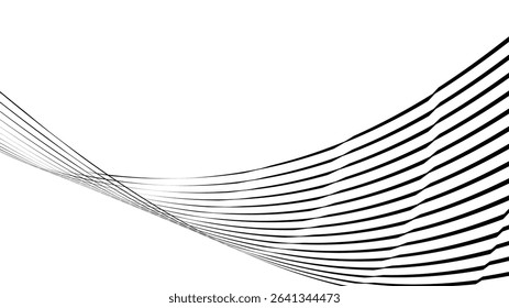 Vector abstract geometric seamless pattern with wave fading lines, tracks, halftone stripes. Extreme sport style illustration, urban art. Trendy monochrome graphic texture. Stylish sports pattern