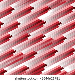 Vector abstract geometric seamless pattern with vertical lines, tracks, halftone stripes. Extreme sport style, urban art texture. Trendy background.
