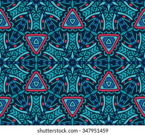 Vector abstract geometric seamless pattern ornamental background