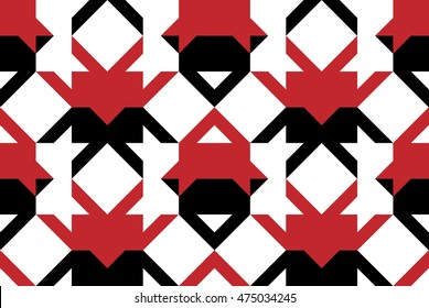 Vector abstract geometric seamless pattern. Shapes background.