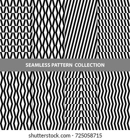 Vector Abstract Geometric Seamless Pattern Design Collection
