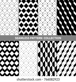 Vector Abstract Geometric Seamless Pattern Design Collection Decoration Web
