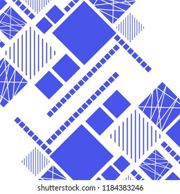 Vector Abstract geometric shape from color rhombus