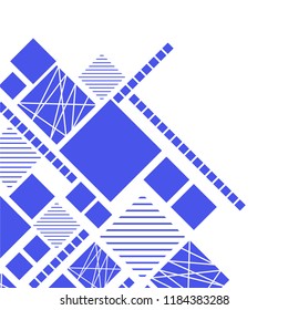 Vector Abstract geometric shape from color rhombus