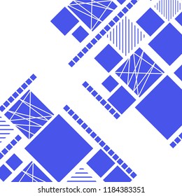 Vector Abstract geometric shape from color rhombus