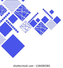 Vector Abstract geometric shape from color rhombus