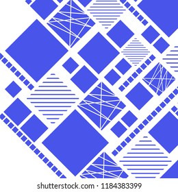 Vector Abstract geometric shape from color rhombus