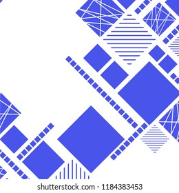 Vector Abstract geometric shape from color rhombus