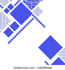 Vector Abstract geometric shape from color rhombus