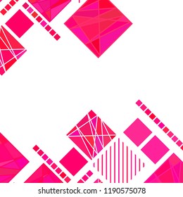 Vector Abstract geometric shape from color rhombus