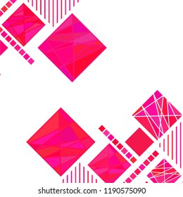 Vector Abstract geometric shape from color rhombus
