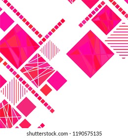 Vector Abstract geometric shape from color rhombus