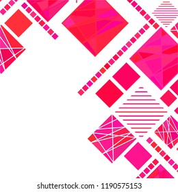 Vector Abstract geometric shape from color rhombus