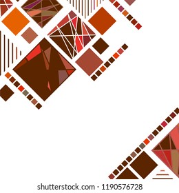 Vector Abstract geometric shape from color rhombus Vector Abstract geometric shape from color rhombus