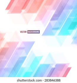 Vector Abstract geometric shape from color cubes. 