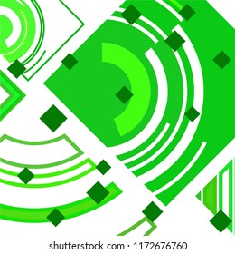 Vector Abstract geometric shape from colored rhombs