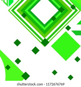Vector Abstract geometric shape from colored rhombs
