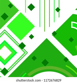 Vector Abstract geometric shape from colored rhombs