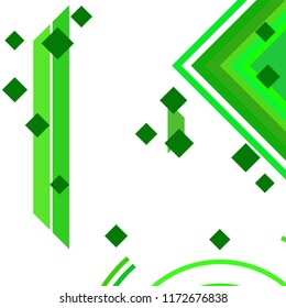 Vector Abstract geometric shape from colored rhombs
