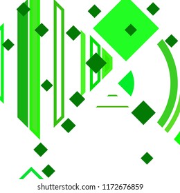 Vector Abstract geometric shape from colored rhombs