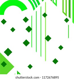 Vector Abstract geometric shape from colored rhombs