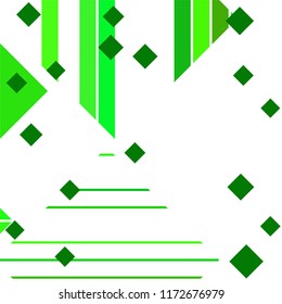 Vector Abstract geometric shape from colored rhombs