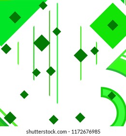 Vector Abstract geometric shape from colored rhombs