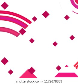 Vector Abstract geometric shape from colored rhombs