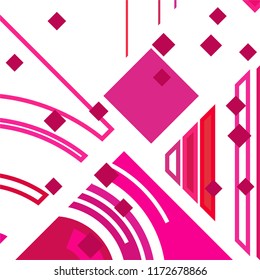 Vector Abstract geometric shape from colored rhombs