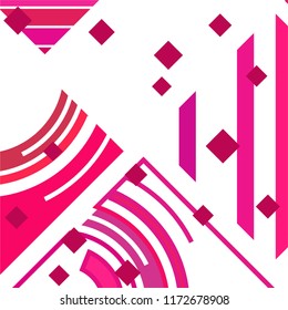 Vector Abstract geometric shape from colored rhombs