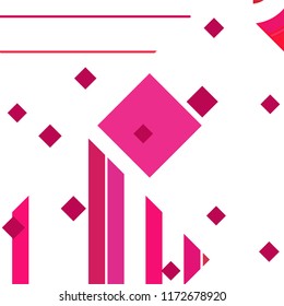 Vector Abstract geometric shape from colored rhombs