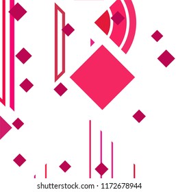 Vector Abstract geometric shape from colored rhombs