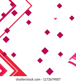 Vector Abstract geometric shape from colored rhombs