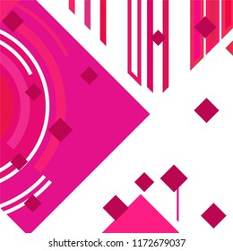 Vector Abstract geometric shape from colored rhombs