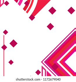 Vector Abstract geometric shape from colored rhombs