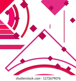 Vector Abstract geometric shape from colored rhombs