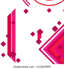 Vector Abstract geometric shape from colored rhombs
