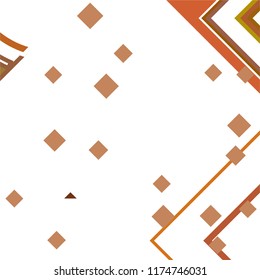 Vector Abstract geometric shape from colored rhombs
