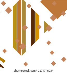 Vector Abstract geometric shape from colored rhombs