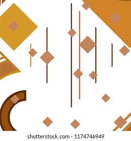 Vector Abstract geometric shape from colored rhombs