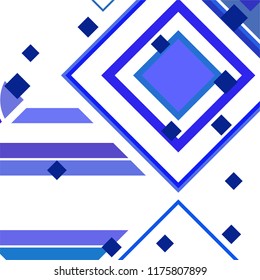 Vector Abstract geometric shape from colored rhombs
