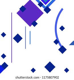 Vector Abstract geometric shape from colored rhombs