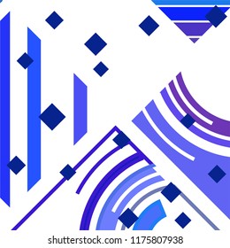 Vector Abstract geometric shape from colored rhombs